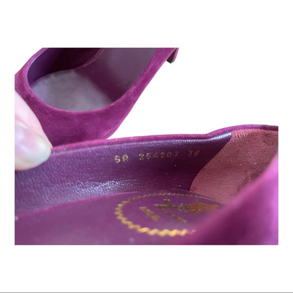 YSL Gisele 80 Kid Scamoscisto Platform Pumps - Picture 4 of 10